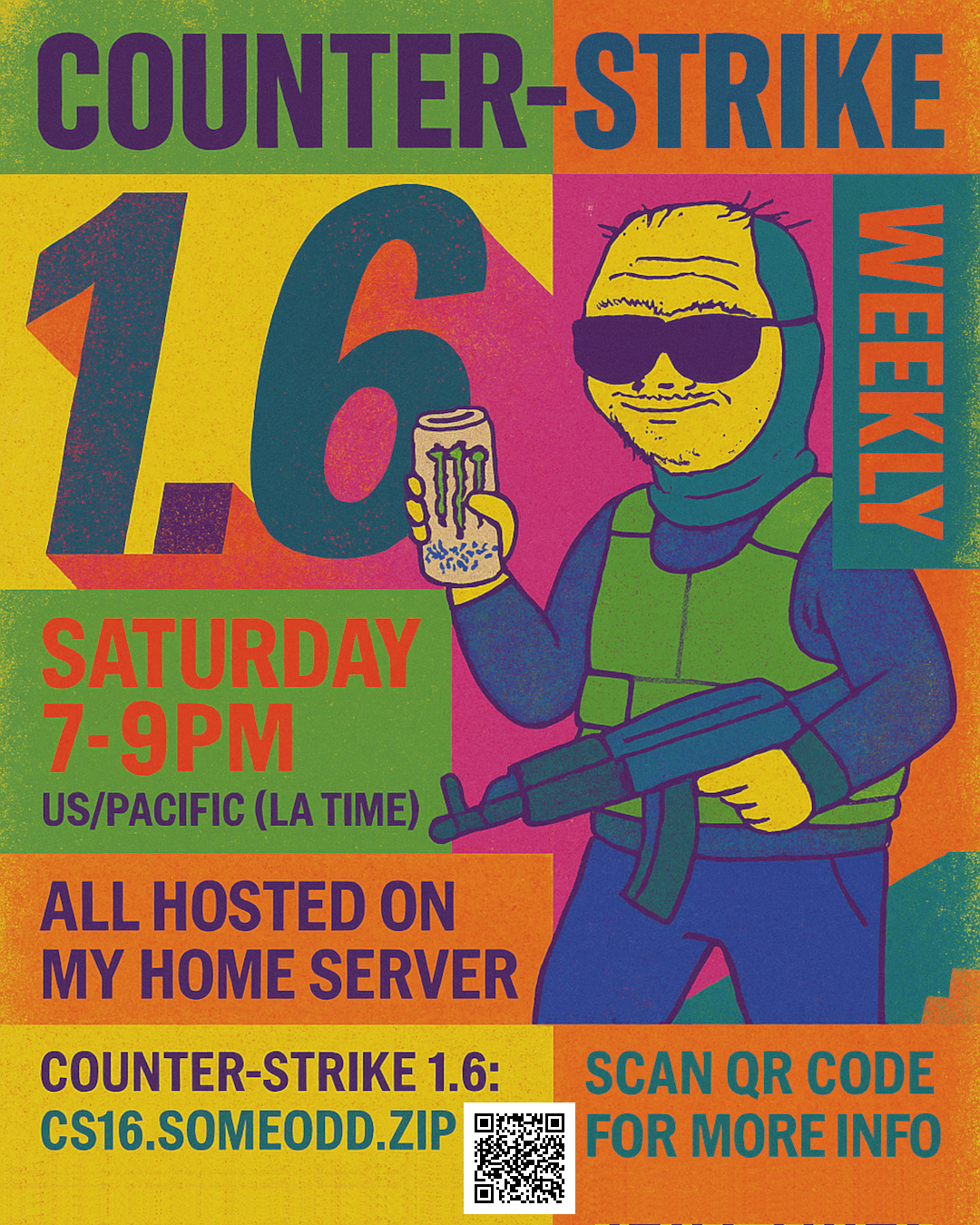 Flyer promoting the event (square version)